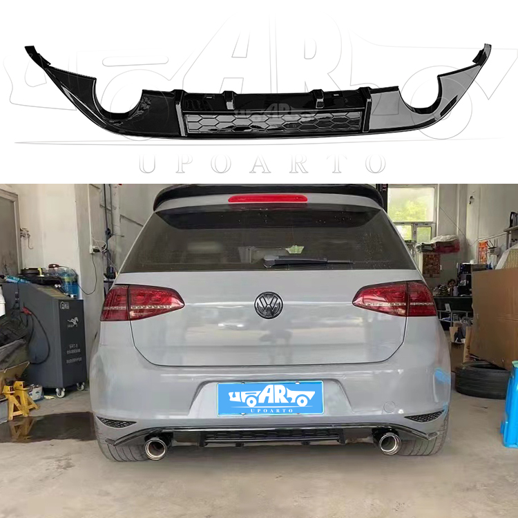 Golf 7 Rear Lip(Right And Left Single Exahust Pipes Total 2 Pipes)