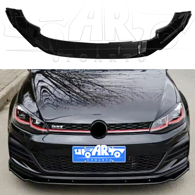 AR-VW-097-2017-2020 Golf 7,5 R/R-line/GTI  Golf 7 R/R-line/GTI Injection Molding Three-section Front Lip - Image 2