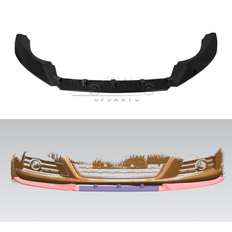 2008-2012 Volkswagen CC 3 Parts Front Lip